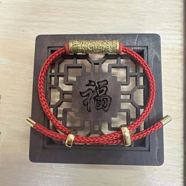 Tibet Handmade Tai Sui Rope Protection Strength Braided Bracelet - 图片 3