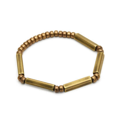 Buddha Stones Tibetan Simple Design Copper Wealth Luck Bracelet - 图片 7
