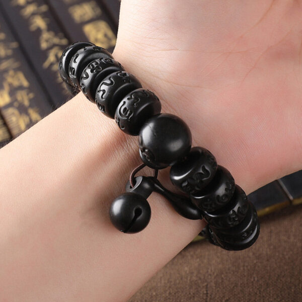 Buddha Stones Tibetan Lightning Strike Wood Protection Bracelet - 图片 6