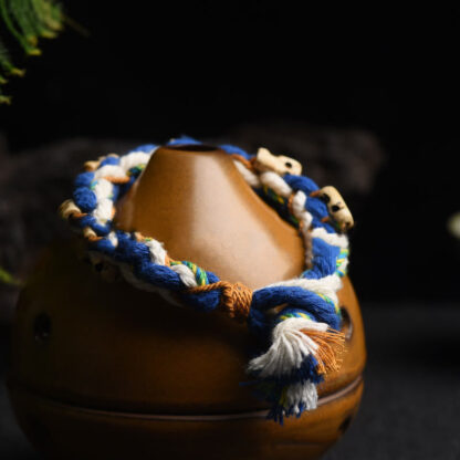 Buddha Stones Tibetan Zakiram Goddess of Wealth Bead Engraved Handmade Luck Bracelet - 图片 6