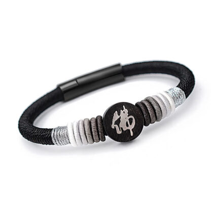 Buddha Stones Buddha Character Ebony Handcrafted Rope Bracelet - 图片 17