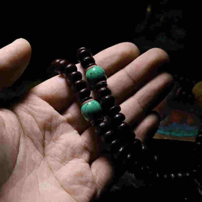 Tibet 108 Mala Beads Purple Bodhi Seed Bagua Vajra Auspiciousness Bracelet - 图片 10