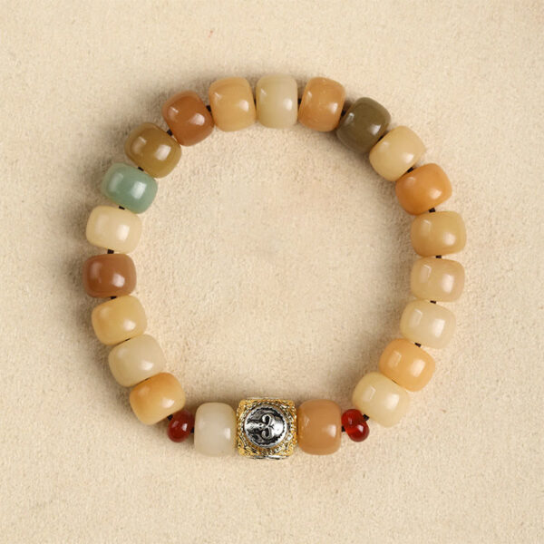 Natural Bodhi Seed The Lord of the Corpse Forest Om Mani Padme Hum Wisdom Bracelet - 图片 2