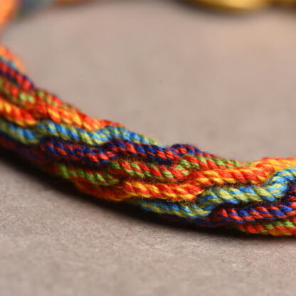 Buddha Stones Tibetan Om Mani Padme Hum Dreamcatcher Luck Colorful Reincarnation Knot String Bracelet - 图片 10
