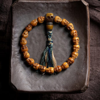 Tibetan Yak Bone The Lord Of The Corpse Forest Pattern Strength Bracelet