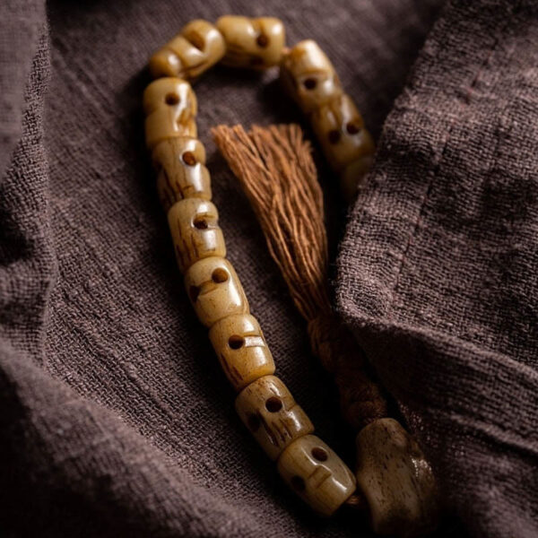 Tibetan Yak Bone The Lord Of The Corpse Forest Keep Away Evil Spirits Bracelet - 图片 6