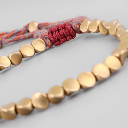 Tibetan Copper Beads Healing Luck Bracelet - 图片 17