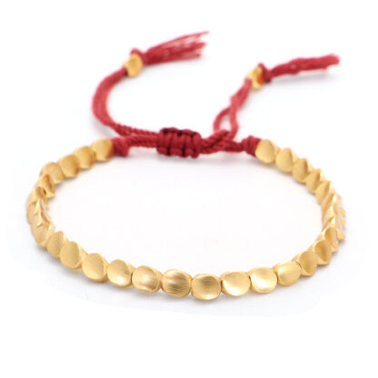 Tibetan Copper Beads Healing Luck Bracelet - 图片 13