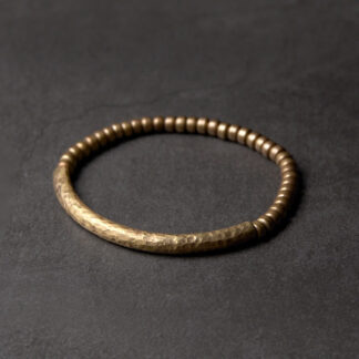Simple Design Copper Brass Bead Luck Wealth Bracelet