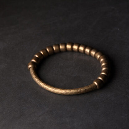 Simple Design Copper Brass Bead Luck Wealth Bracelet - 图片 8