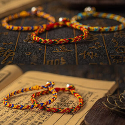 Buddha Stones 'May you be good fortune and success' Lucky Multicolored Bracelet - 图片 5