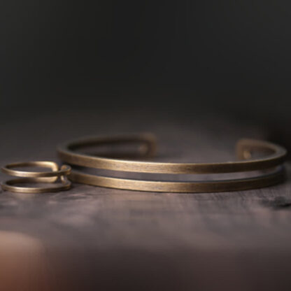 Buddha Stones Rustic Copper Luck Viking Cuff Bracelet - 图片 7