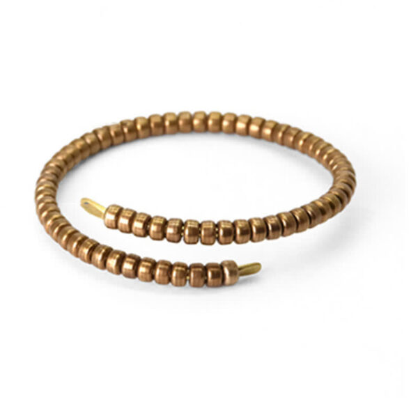 Buddha Stones Vintage Design Copper Balance Adjustable Cuff Bracelet - 图片 10