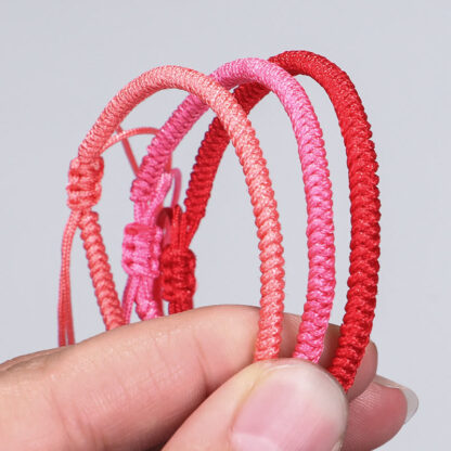 Buddha Stones Tibetan 3Pcs King Kong Knot Protection Braided Bracelet - 图片 13