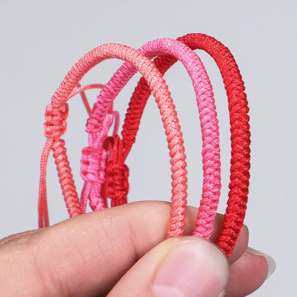 Buddha Stones Tibetan 3Pcs King Kong Knot Protection Braided Bracelet - 图片 13