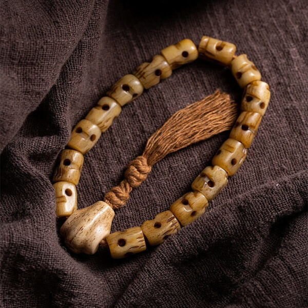 Tibetan Yak Bone The Lord Of The Corpse Forest Keep Away Evil Spirits Bracelet