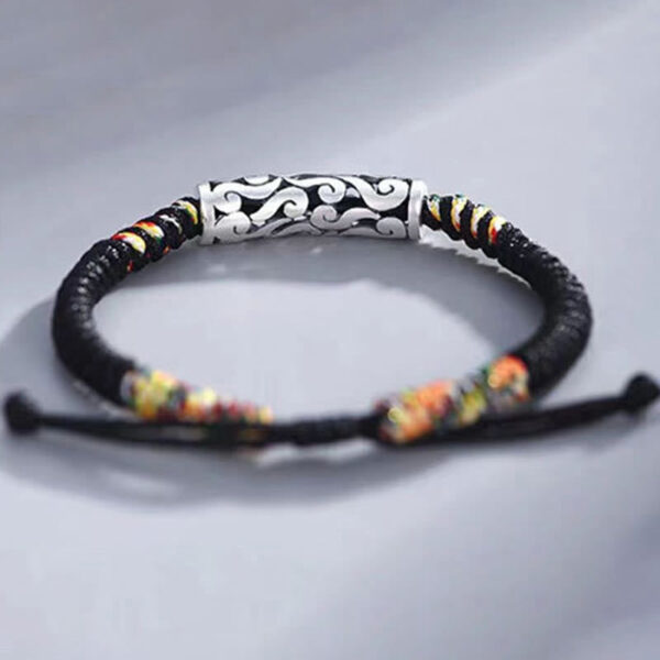 Copper Auspicious Clouds Luck String Bracelet - 图片 3