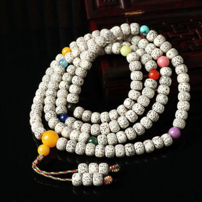 Tibetan Bodhi Seed Amber Agate Wealth Bracelet - 图片 3