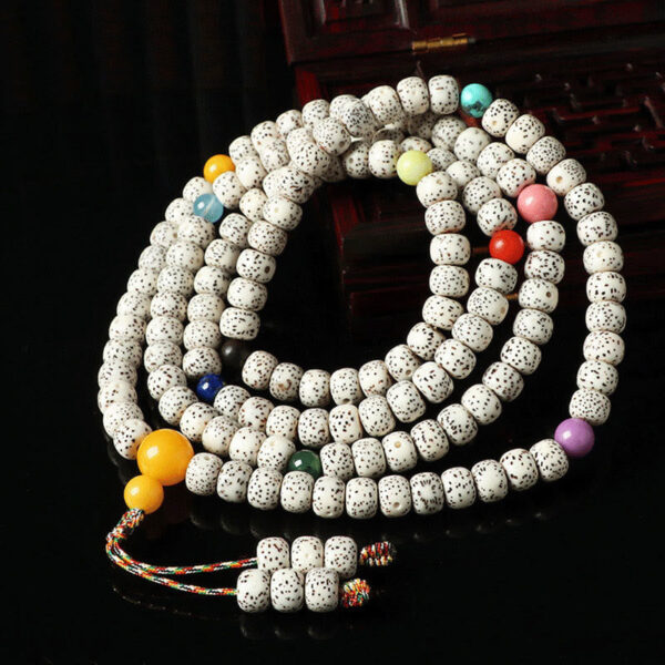 Tibetan Bodhi Seed Amber Agate Wealth Bracelet - 图片 3
