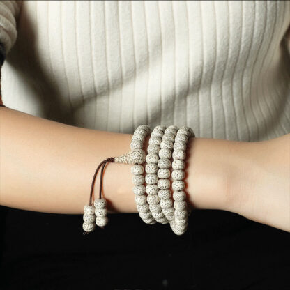 Tibetan Bodhi Seed Amber Agate Wealth Bracelet - 图片 8
