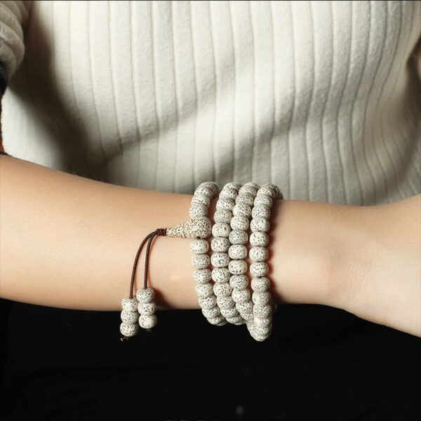 Tibetan Bodhi Seed Amber Agate Wealth Bracelet - 图片 8