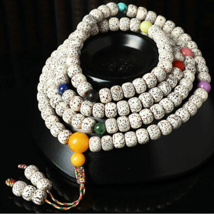 Tibetan Bodhi Seed Amber Agate Wealth Bracelet - 图片 5