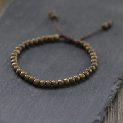 Copper Brass Beads Balance Wealth Simple Bracelet - 图片 2