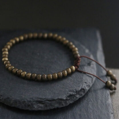 Copper Brass Beads Balance Wealth Simple Bracelet - 图片 3