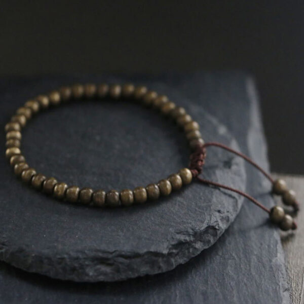 Copper Brass Beads Balance Wealth Simple Bracelet - 图片 3