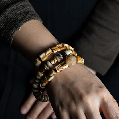 Tibetan Deer Bone Yak Bone Lucky Balance Bracelet - 图片 13