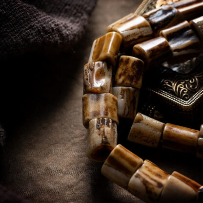 Tibetan Deer Bone Yak Bone Lucky Balance Bracelet - 图片 17