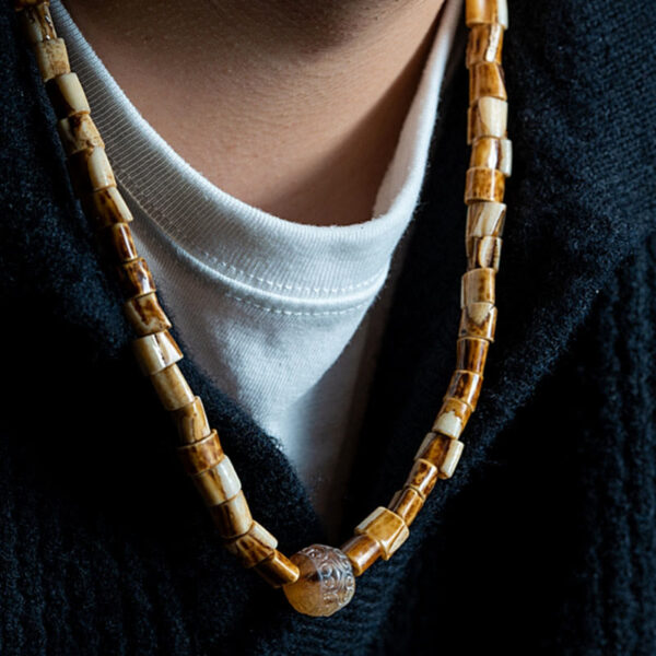 Tibetan Deer Bone Yak Bone Lucky Balance Bracelet - 图片 6