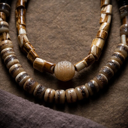 Tibetan Deer Bone Yak Bone Lucky Balance Bracelet - 图片 3