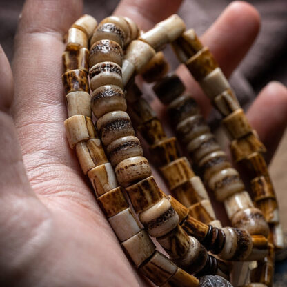 Tibetan Deer Bone Yak Bone Lucky Balance Bracelet - 图片 19