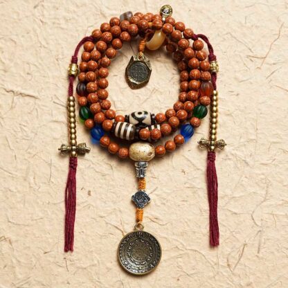 Tibet Bodhi Seed 108 Mala Beads Wisdom Peace Bracelet Necklace - 图片 3