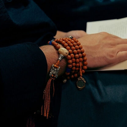 Tibet Bodhi Seed 108 Mala Beads Wisdom Peace Bracelet Necklace - 图片 13