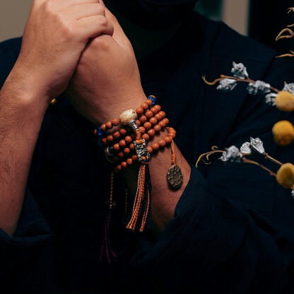 Tibet Bodhi Seed 108 Mala Beads Wisdom Peace Bracelet Necklace - 图片 14