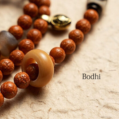 Tibet Bodhi Seed 108 Mala Beads Wisdom Peace Bracelet Necklace - 图片 16