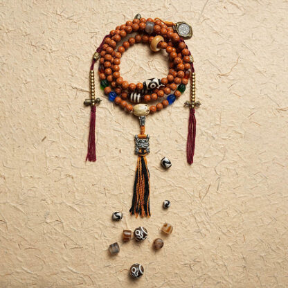 Tibet Bodhi Seed 108 Mala Beads Wisdom Peace Bracelet Necklace - 图片 22