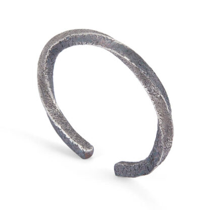 Retro 999 Sterling Silver Möbius Loop Eternal Love Cuff Bracelet Bangle - 图片 3
