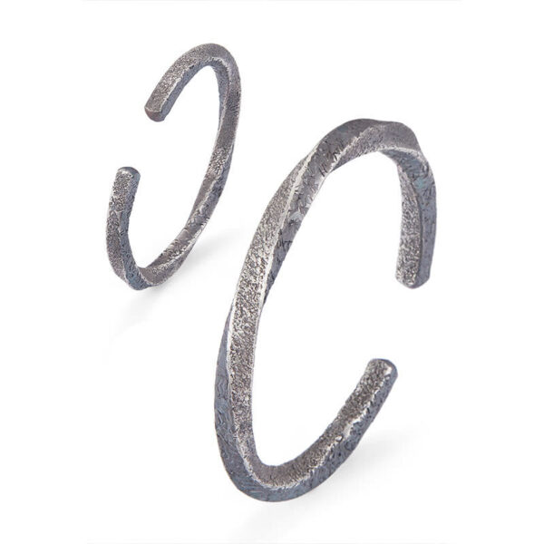 Retro 999 Sterling Silver Möbius Loop Eternal Love Cuff Bracelet Bangle - 图片 10