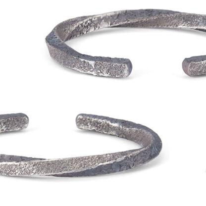 Retro 999 Sterling Silver Möbius Loop Eternal Love Cuff Bracelet Bangle - 图片 12