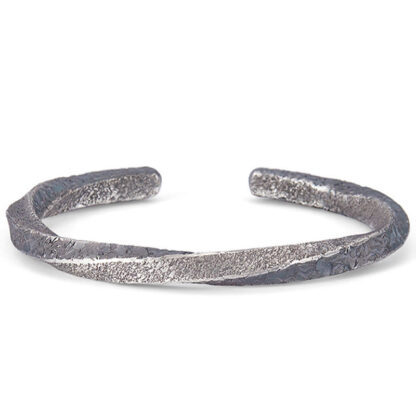 Retro 999 Sterling Silver Möbius Loop Eternal Love Cuff Bracelet Bangle - 图片 11