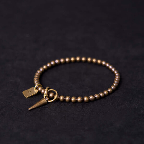 Vintage Copper Brass Beads Fortune Balance Bracelet - 图片 3