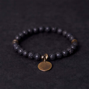 Natural Lava Rock Beads Calm Support Healing Bracelet