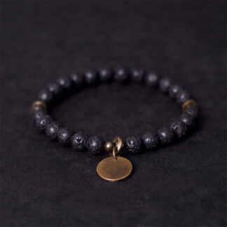 Natural Lava Rock Beads Calm Support Healing Bracelet