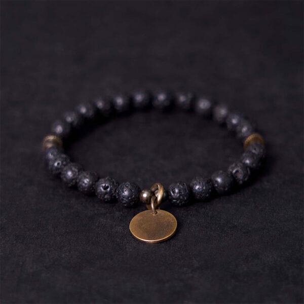 Natural Lava Rock Beads Calm Support Healing Bracelet