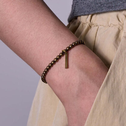 Pure Copper Brass Beads Self Care Healing Bracelet - 图片 6