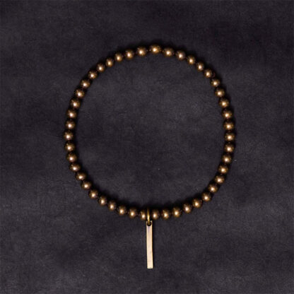 Pure Copper Brass Beads Self Care Healing Bracelet - 图片 3