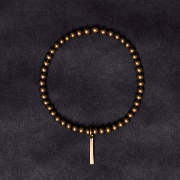Pure Copper Brass Beads Self Care Healing Bracelet - 图片 3